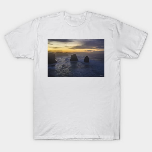 Gog and Magog from the 12 Apostles, Port Campbell National Park, Victoria, Australia. T-Shirt by VickiWalsh